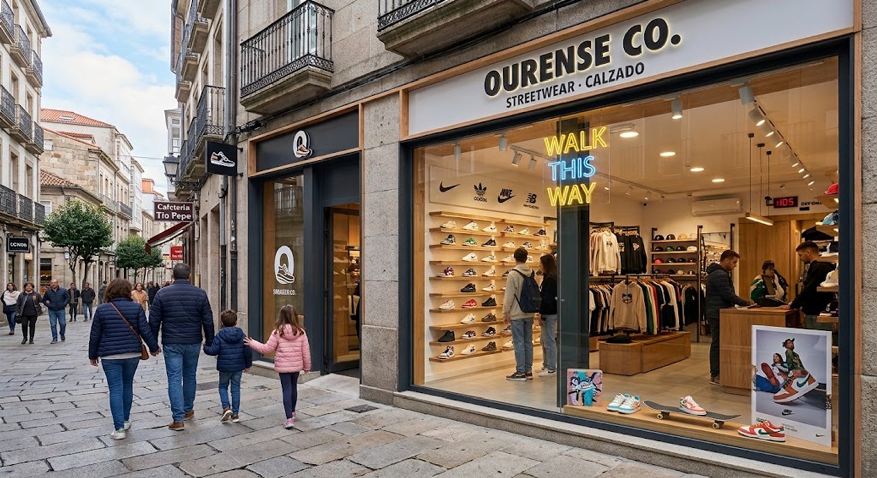 Tienda física con importante E-commerce de venta de zapatillas deportivas en Galicia